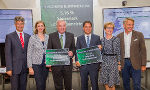 TU-Rektor Harald Kainz, Wirtschaftslandesrätin Barbara Eibinger-Miedl, Landeshauptmann Hermann Schützenhöfer, Landeshauptmann-Stellvertreter Michael Schickhofer, WK-Spartenobfrau Angelika Kresch und WK-Präsident Josef Herk (v.l.) © steiermark.at/Streibl; bei Quellenangabe honorarfrei TU-Rektor Harald Kainz, Wirtschaftslandesrätin Barbara Eibinger-Miedl, Landeshauptmann Hermann Schützenhöfer, Landeshauptmann-Stellvertreter Michael Schickhofer, WK-Spartenobfrau Angelika Kresch und WK-Präsident Josef Herk (v.l.) © steiermark.at/Streibl; bei Quellenangabe honorarfrei