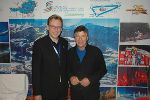 LR Christian Buchmann und ÖSV-Präsident Peter Schröcksnadel besprechen die Investitionen für die WM in Schladming 2013 