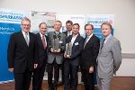 v.l.: WK-Direktor Thomas Spann, VDir. Franz Kerber, KWB-GF Erwin Stubenschrott, ICS-GF Karl–Heinz Dernoscheg, 3G-GF Dr. Andreas Gaich, Landesrat Christian Buchmann, IV-Präsident Jochen Pildner Steinburg