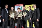 v.l. WK-Präsident Ulfried Hainzl,  Bgm. Franz Toblier (Gemeinde Traboch), Bgm. Margarethe Gruber (Stadtgemeinde Judenburg), Bgm. Friedrich Zefferer (Gemeinde Mitterberg), RLB-Generaldirektor Markus Mair, Wirtschaftslandesrat Christian Buchmann © WK/Fischer