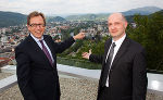 LR Dr. Christian Buchmann (l.) und Studienautor Florian Schwillinsky vom Wiener ICEI-Institut © kk