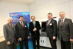v.l.: Bürgermeister Matthias Konrad, Rektor Wilfried Eichlseder, Landesrat Dr. Christian Buchmann, Dr. Richard Schanner, Prof. Dr. Reinhold Ebner.