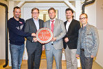 Mario Haas, Christian Buchmann (Wirtschaftslandesrat), Otmar Malli (Malli Bau GmbH) Philipp Raunigg und Robert Merc (beide Agentur Raunigg & Partner GmbH) © CIS Mario Haas, Christian Buchmann (Wirtschaftslandesrat), Otmar Malli (Malli Bau GmbH) Philipp Raunigg und Robert Merc (beide Agentur Raunigg & Partner GmbH)