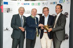 v.l.: Univ.-Prof. Helmut Jaberg (Institut für Hydraulische Strömungsmaschinen), Landesrat Johann Seitinger, Landesrat Dr. Christian Buchmann, Bernhard Puttinger (GFECO WORLD STYRIA). © Eco World Styria v.l.: Univ.-Prof. Helmut Jaberg (Institut für Hydraulische Strömungsmaschinen), Landesrat Johann Seitinger, Landesrat Dr. Christian Buchmann, Bernhard Puttinger (GFECO WORLD STYRIA).