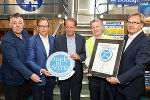 v.l.n.r.: Eberhard Schrempf (Geschäftsführer Creative Industries Styria), Christian Buchmann (Wirtschaftslandesrat), Markus Liebl (Generaldirektor Brau Union Österreich AG), Gerald Zanker (2. Braumeister Brauerei Puntigam), Gerald Paunger (Verkaufsdirektor Region Süd bei der Brau Union Österreich AG) © CIS