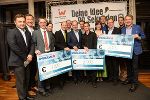 Siegerfoto: Elevator Pitch mit Jury und Junge Wirtschaft © Fischer