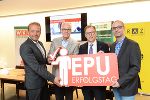 v.l.: Andreas Herz (Vizepräsident WK Steiermark), Gerhard Rüsch (Wirtschaftsstadtrat Graz), Christian Buchmann (Wirtschaftslandesrat), Dominic Neumann (Vorsitzender des EPU-Beirats in der WK Steiermark).