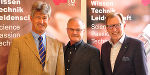 v.l.: TU-Rektor DI Dr. Harald Kainz, Dr. Burton Lee (Experte für European Entrepreneurship and Innovation der Stanford University), Wirtschaftslandesrat Dr. Christian Buchmann. © TU Graz