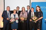 Feierliche Eröffnung des Festaktes „15 Jahre PCCL“;v.l.n.r. Anton Lang (Landesrat), Waltraud Klasnic (Universitätsratsvorsitzende der Montanuniversität Leoben), Wilfried Eichlseder (Rektor der Montanuniversität Leoben), Barbara Eibinger-Miedl (Landesrätin), Martin Payer (CEO PCCL), Wolfgang Kern (CSO PCCL) und Henrietta Egerth (Geschäftsführerin FFG). © Freisinger Feierliche Eröffnung des Festaktes „15 Jahre PCCL“;v.l.n.r. Anton Lang (Landesrat), Waltraud Klasnic (Universitätsratsvorsitzende der Montanuniversität Leoben), Wilfried Eichlseder (Rektor der Montanuniversität Leoben), Barbara Eibinger-Miedl (Landesrätin), Martin Payer (CEO PCCL), Wolfgang Kern (CSO PCCL) und Henrietta Egerth (Geschäftsführerin FFG).