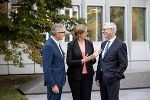 Feierten 15 Jahre Medizintechnik: Wirtschaftskammer Steiermark-Präsident Josef Herk, Wirtschaftslandesrätin Barbara Eibinger-Miedl und Johann Harer, Geschäftsführer des Humantechnologie-Clusters (v.l.). © HTS/Nik Milatovic